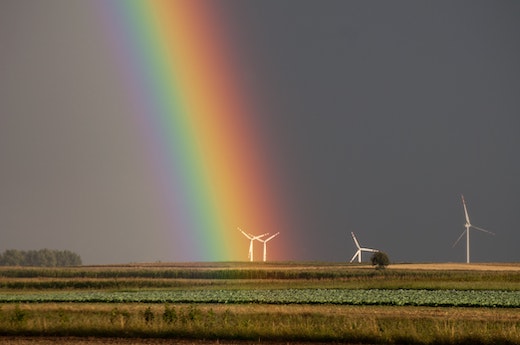 Rainbows and windmills somwhere